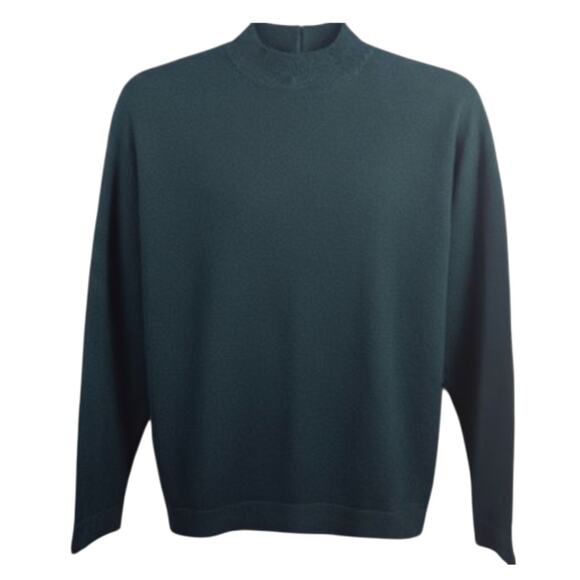 Vintage Pendleton 100% Wool Mockneck sweater green size 38 = Medium - Picture 2 of 5